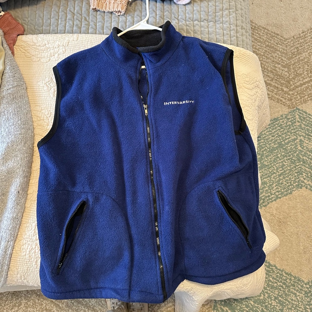 vintage blue vest